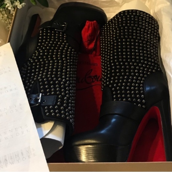 Christian Louboutin MARISA Black Leather Boots - Picture 10 of 13